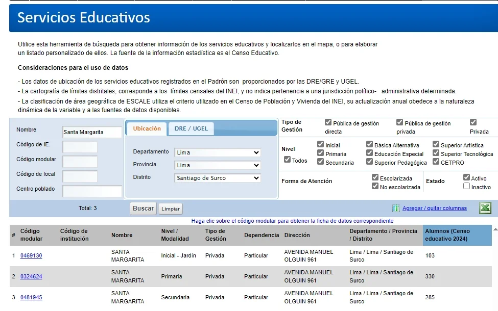 búsqueda de código modular
