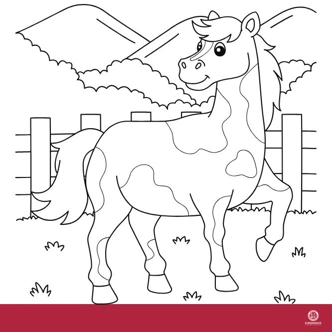 Caballo para colorear