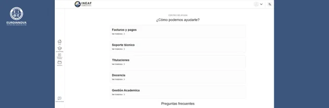 Centro de ayuda del campus virtual de Ineaf