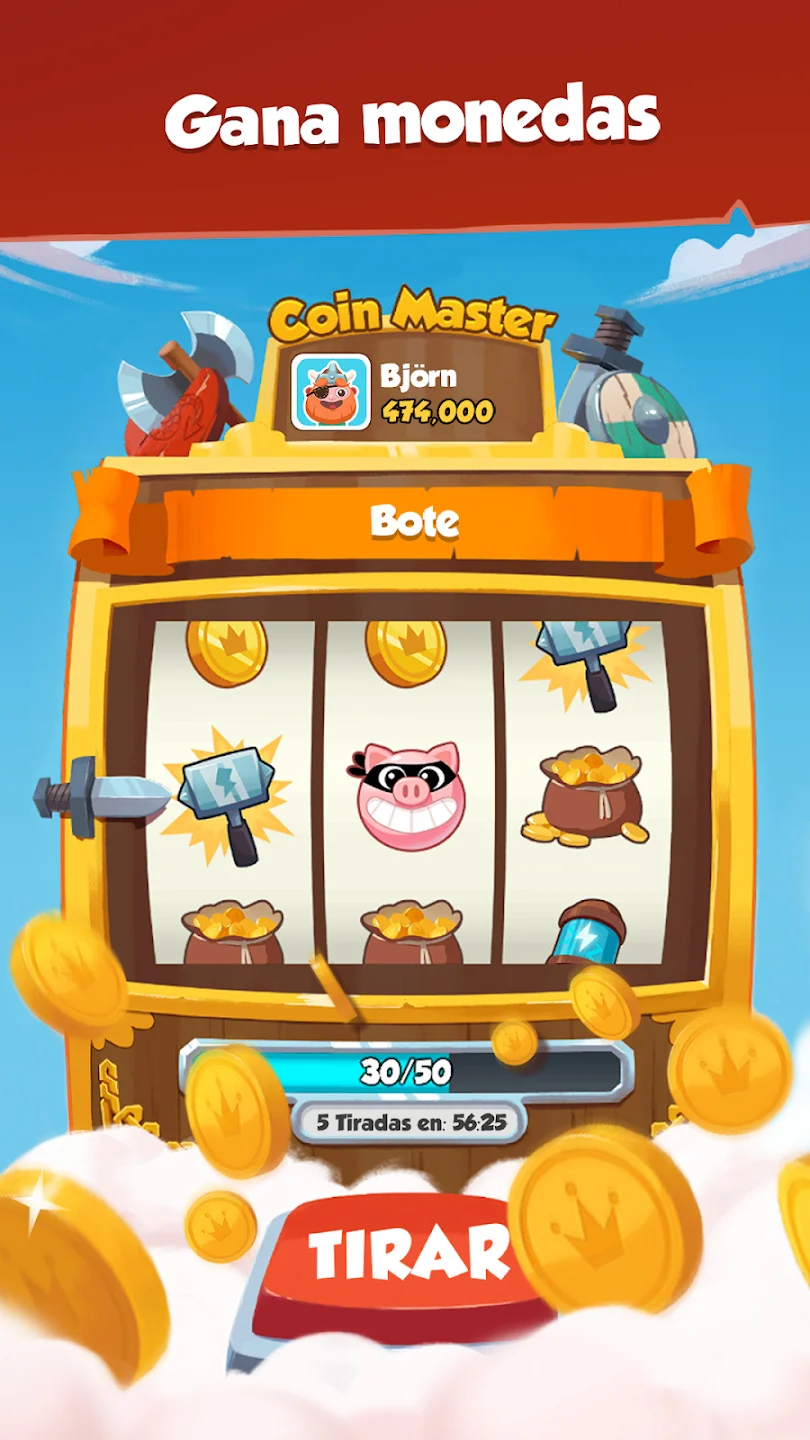 Coin Master tiradas gratis diarias