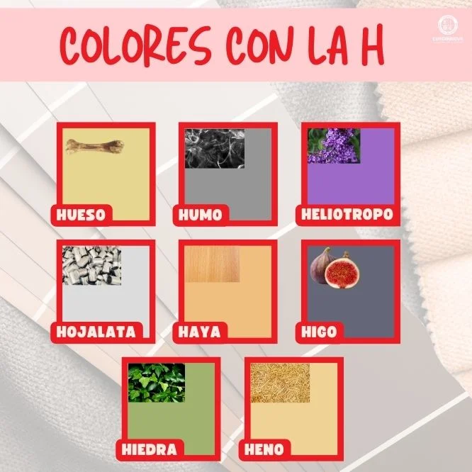 Descubre 8 colores que empiezan con la letra H