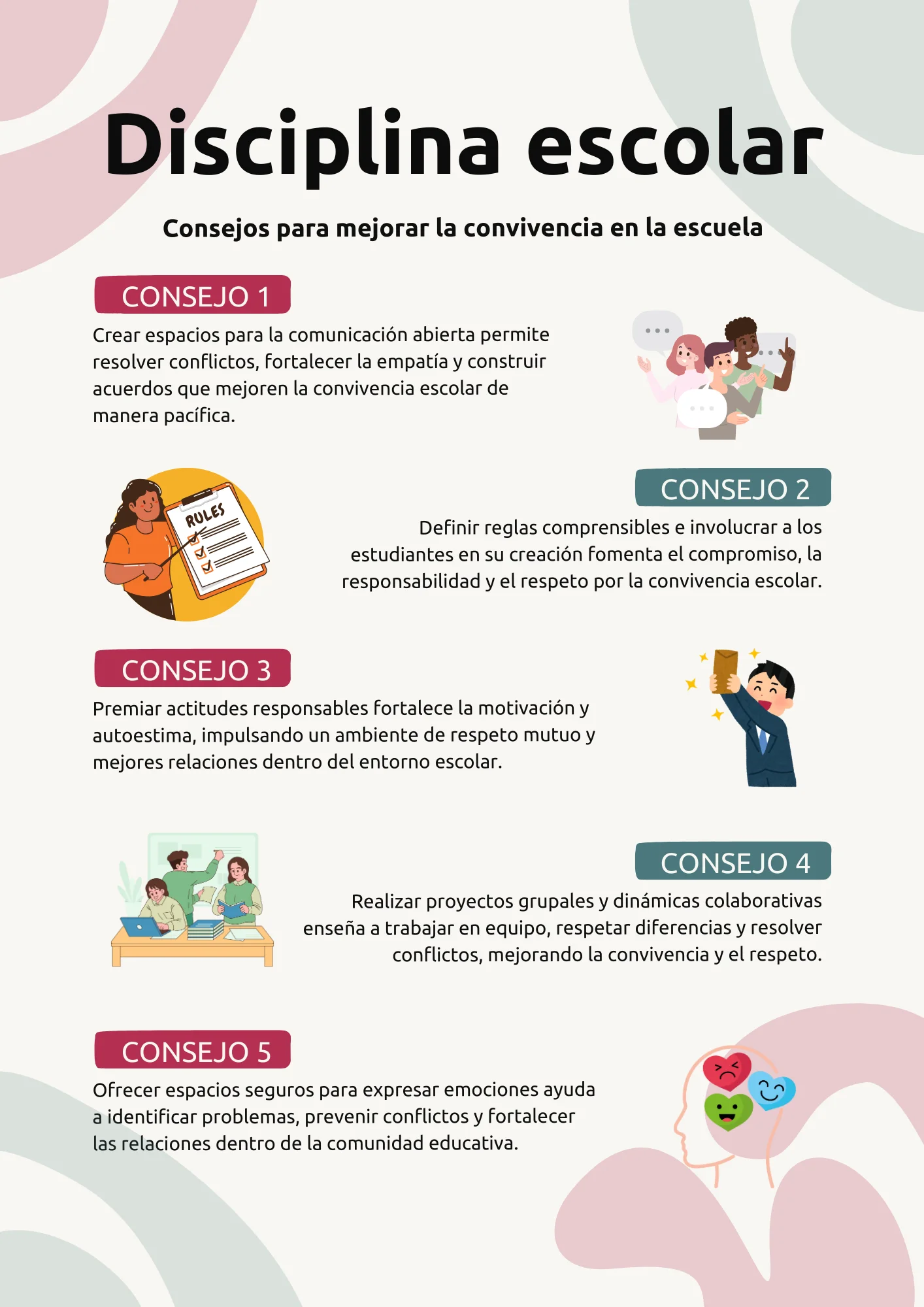 consejos disciplina escolar