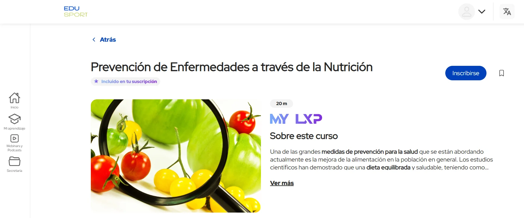 curso características EDUSPORT