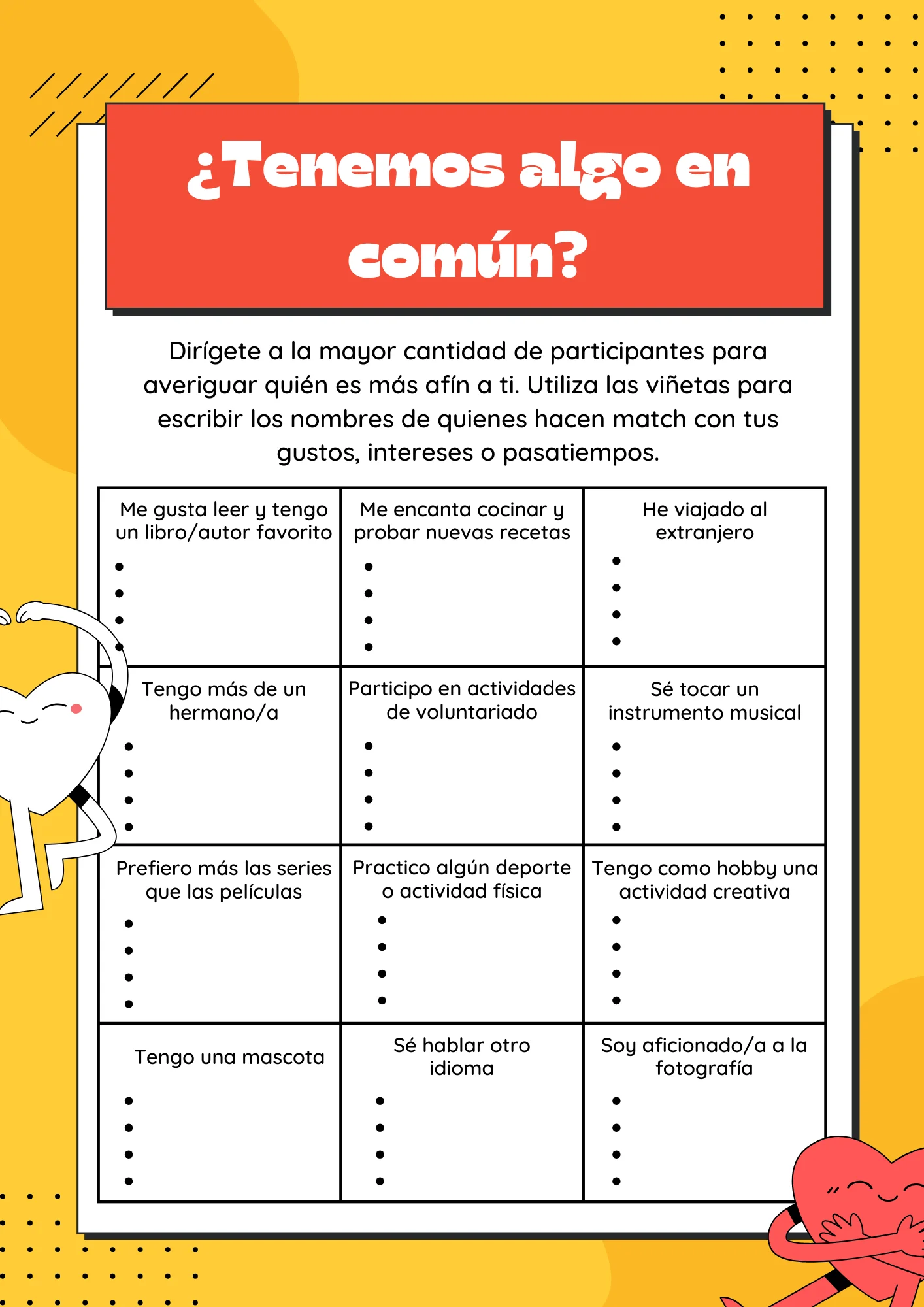 ejemplo dinámicas rompe hielo para adiultos