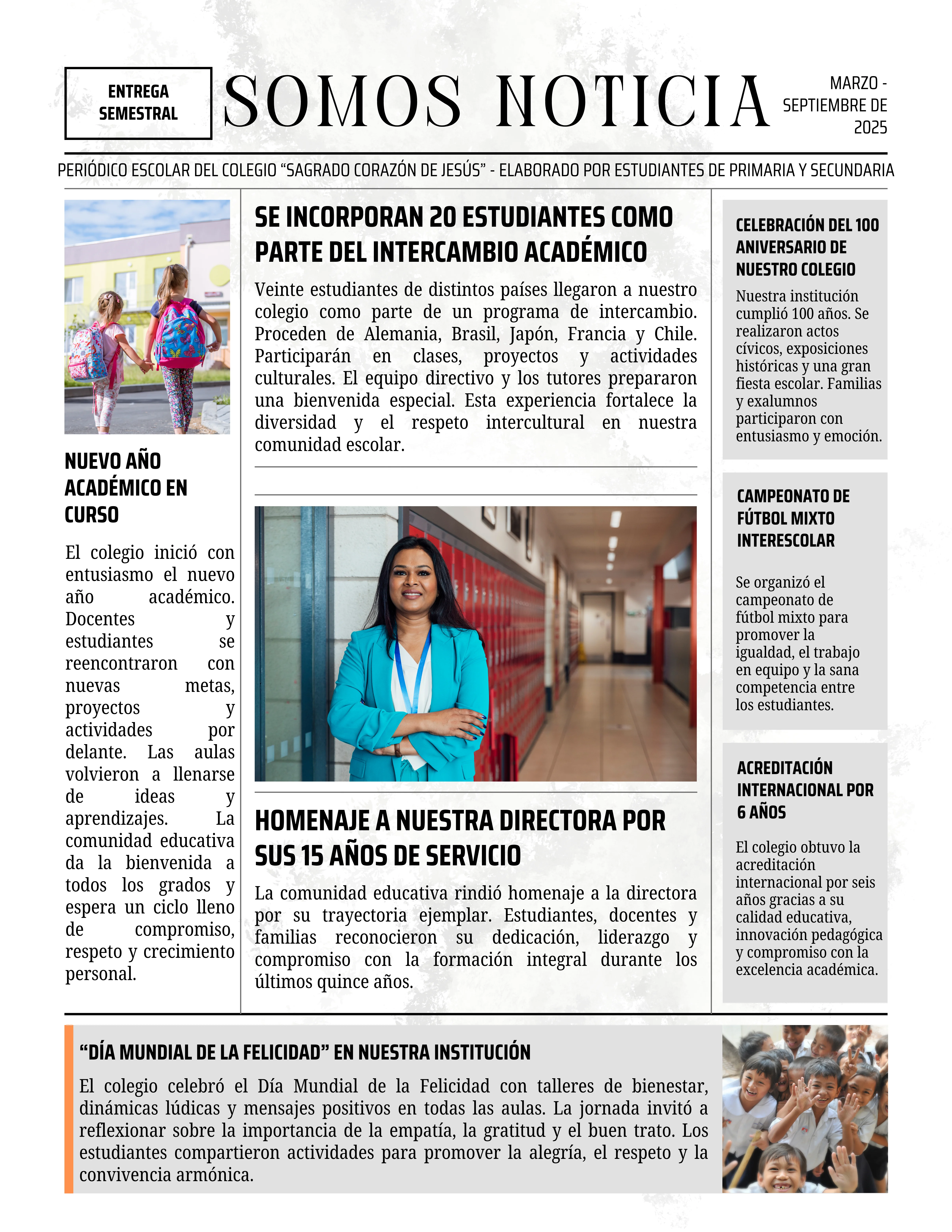 ejemplo periódico escolar