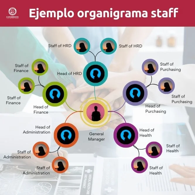 Staff organigrama ejemplo