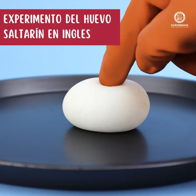Experimento del huevo saltarín en inglés