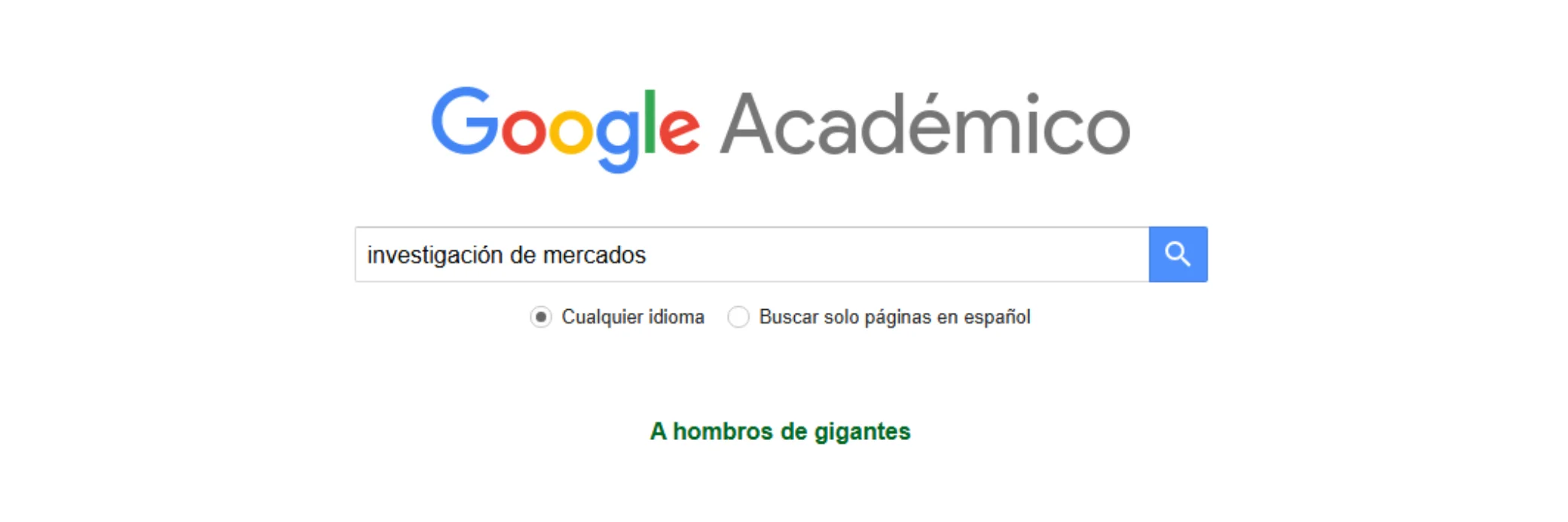 Google Académico como buscador