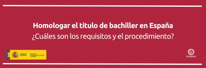 homologar título bachillerato españa