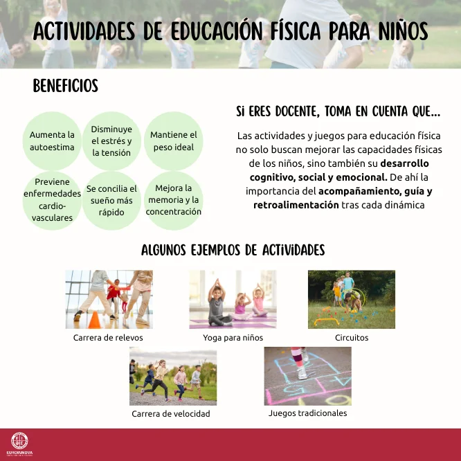 Actividades de educación física para niños: fomentando el juego y el movimiento