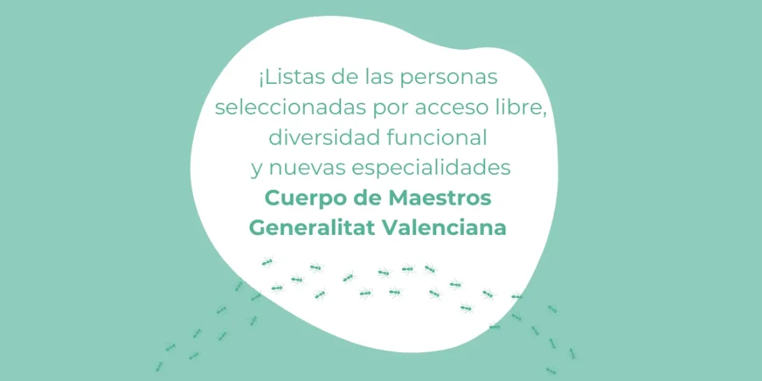 Listas definitivas Cuerpo de Maestros 2025 en la Comunidad Valenciana