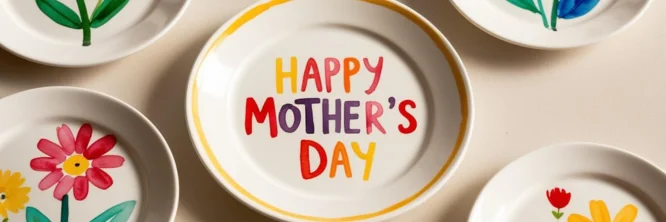 manualidad plato decorativo Día de la Madre