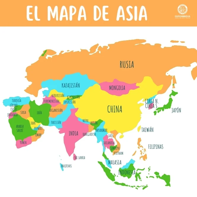 Mapa de Asia: guía completa para comprender su geografía y países