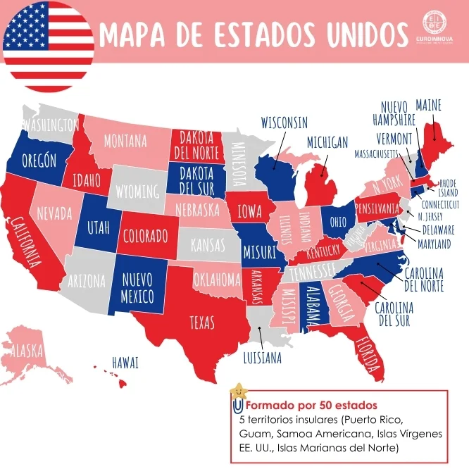 Mapa de Estados Unidos: guía completa para entender su geografía, división y uso