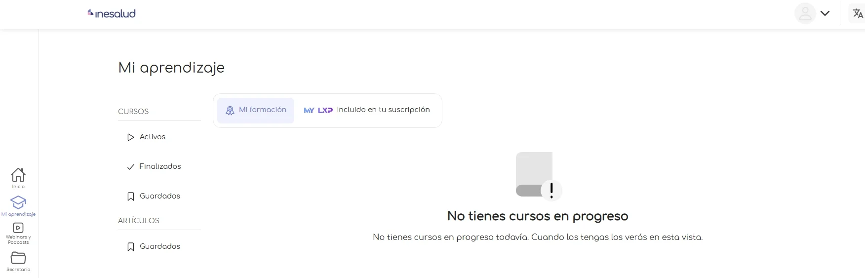 mi aprendizaje INESALUD