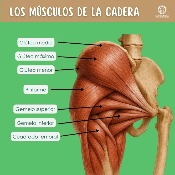 Conoce los músculos de la cadera