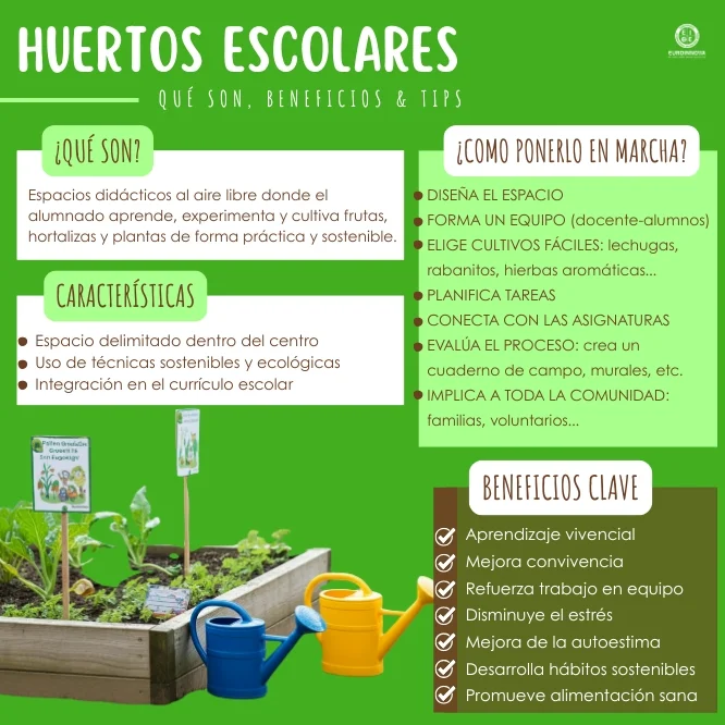 Qué son los huertos escolares