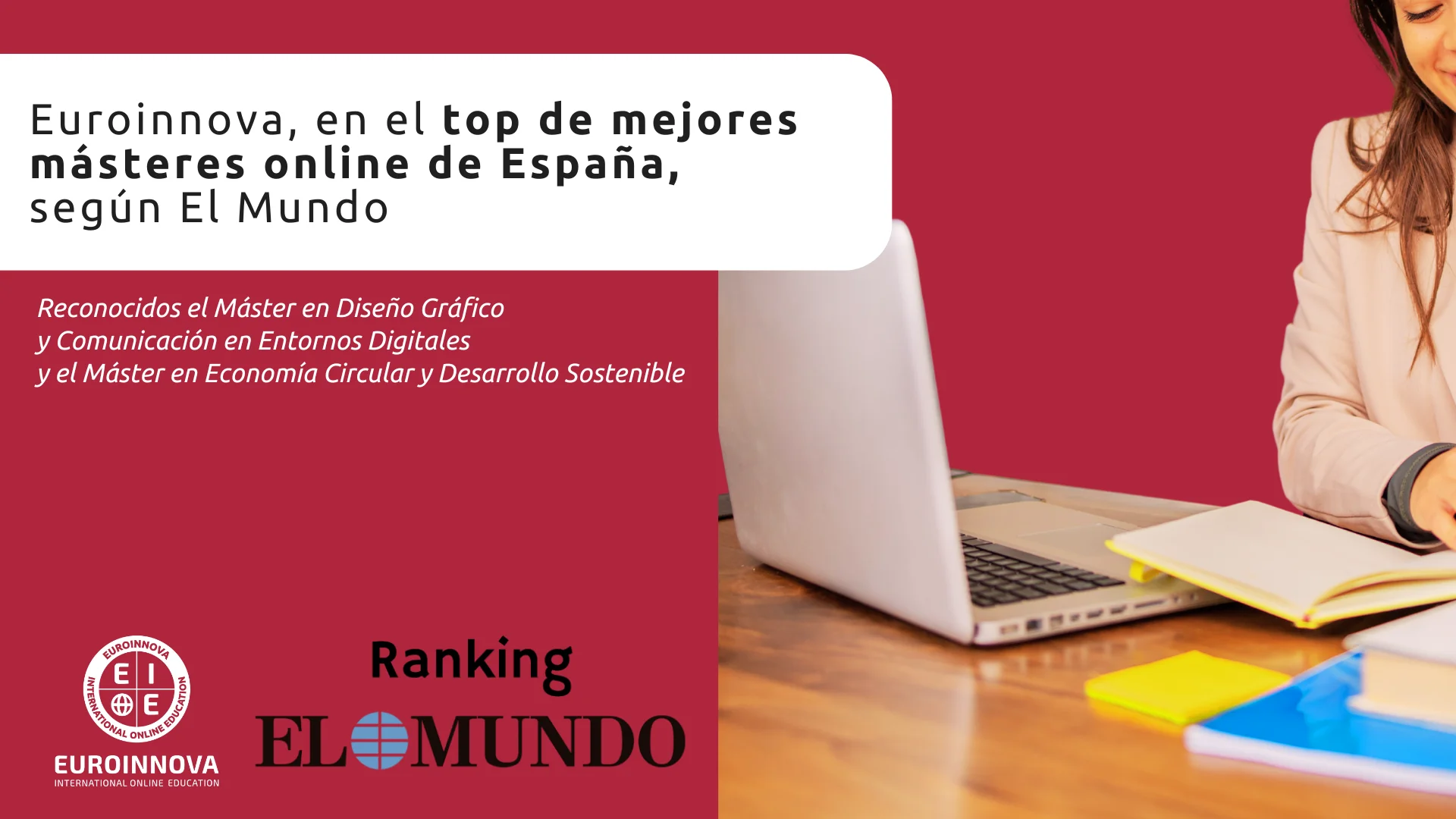 Los másteres online de Euroinnova, reconocidos por el Ranking El Mundo un año más
