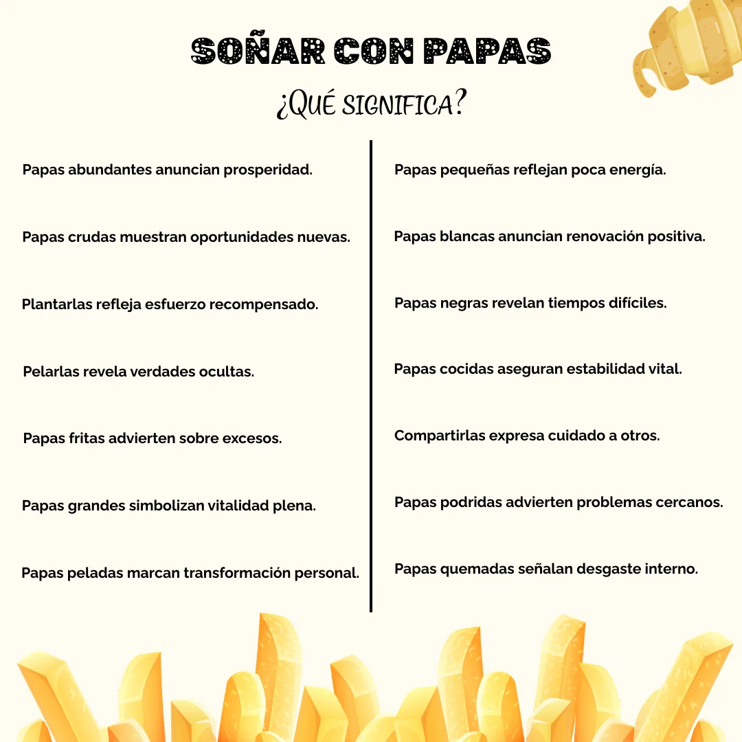 Significado de soñar con patatas