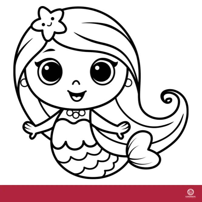 Sirena para colorear