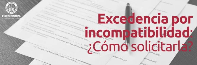 ¿Cómo se solicita la excedencia por incompatibilidad en el sector público?