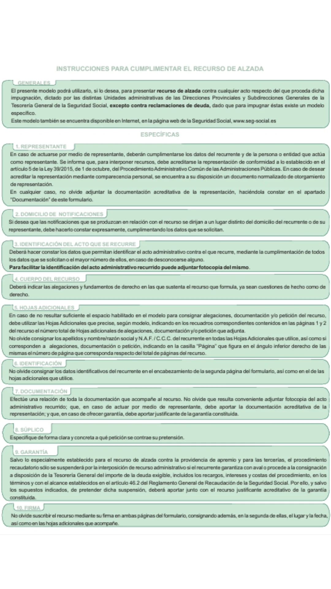 Ejemplo de modelo de recurso de alzada página 3