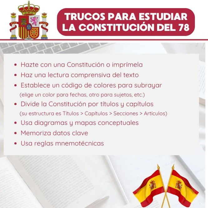Trucos para estudiar la Constitución española