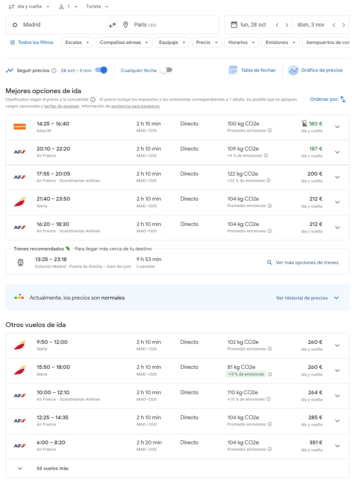 vuelos de Google